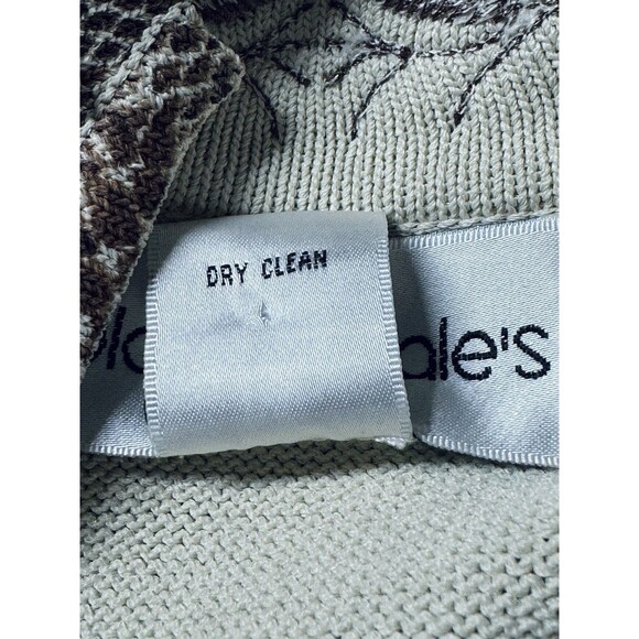 Bloomingdales Sweater Women's PS Petite Zip Up Cardigan Snakeskin Print w Beads - Picture 5 of 6